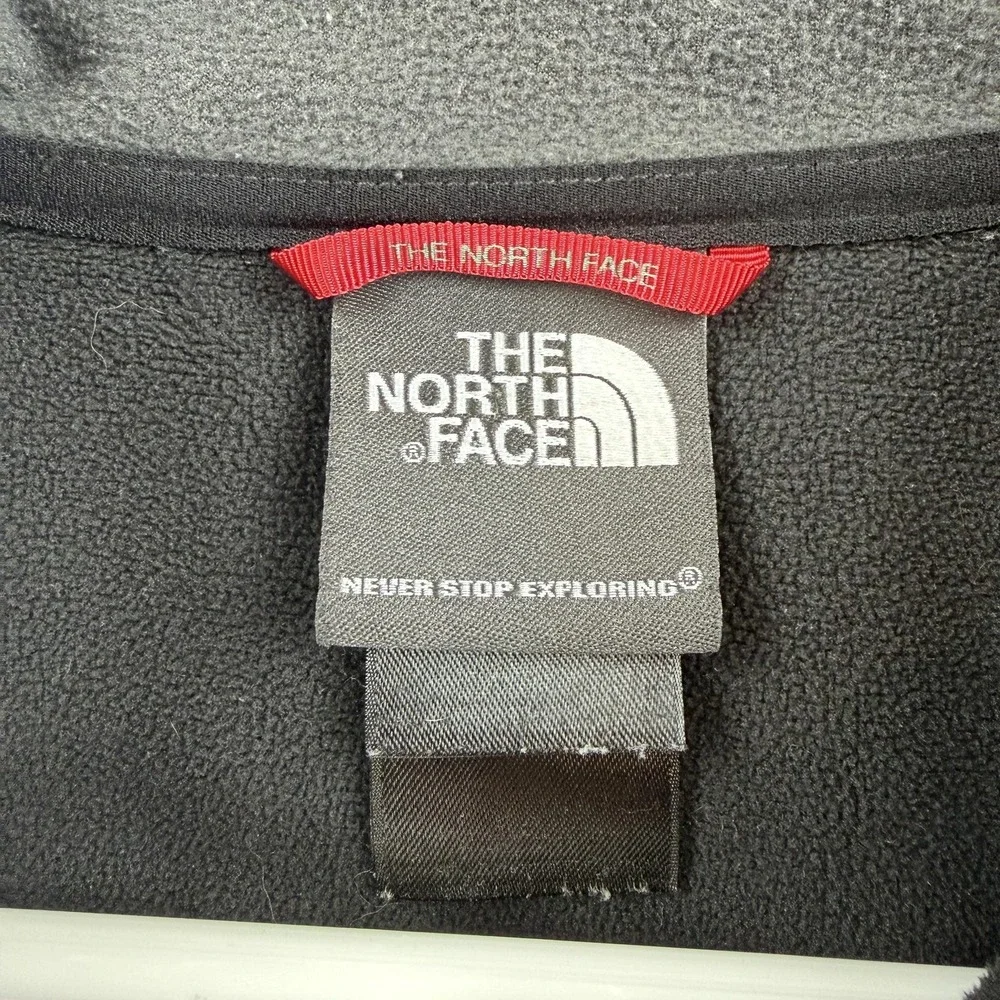 The North Face Pullover Mens Medium Black Quarter Zip Fleece Hiking Long‎ Sleeve